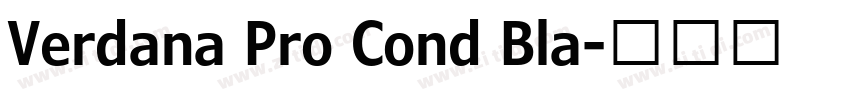 Verdana Pro Cond Bla字体转换